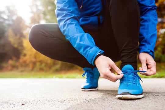 how long after hip replacement can I tie my shoes